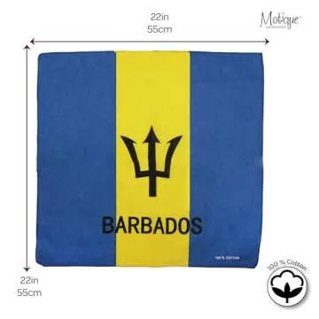 Motique Set of 3 Cotton Bandanas for Summer Style