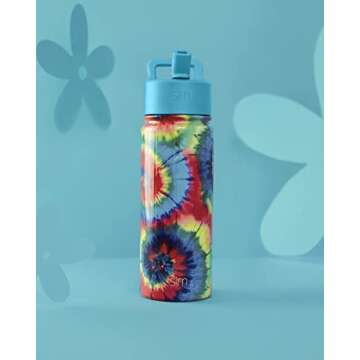 Simple Modern Kids Water Bottle with Straw Lid | Insulated Stainless Steel Reusable Tumbler for Todd...