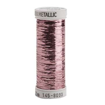 Sulky Of America Light Pink Sliver Metallic Thread - 250 yds, 40wt for Embroidery and Crafting- Perf...