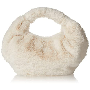 Addison Soft Volume Top Handle Bag Whisper White Fur