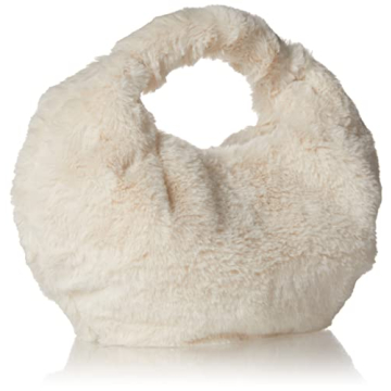 Addison Soft Volume Top Handle Bag Whisper White Fur
