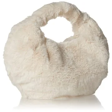 Addison Soft Volume Top Handle Bag Whisper White Fur