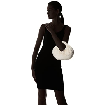 Addison Soft Volume Top Handle Bag Whisper White Fur