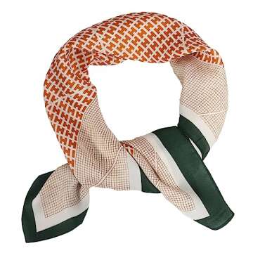 EXTREE Fashion Silky Satin Headscarf for Women Girls: Exquisite Pattern Lightweight Silk Graceful Sc...