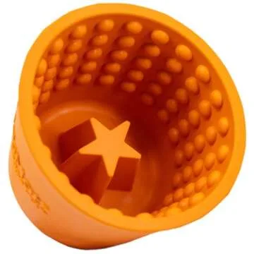 Lickimat LICKIMAT Yoggie Pot - Distraction, Fun and Enrichment. Long Lasting Rubber Licking Treat Dispenser for All Dog Sizes and Slow Feeder for Small Dogs.