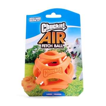 Chuckit! Air Fetch Ball Dog Toy - Size Large - For Dogs 60-100 lbs - Bouncy and Durable - Hollow Des...