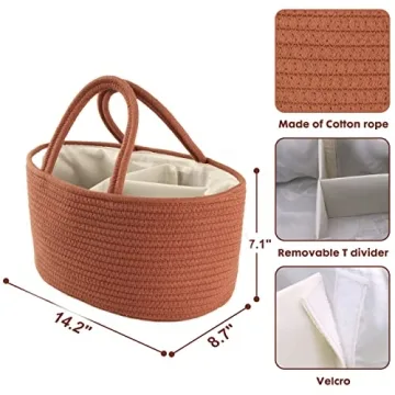 Chic Baby Diaper Caddy Organizer for Nursery Essentials