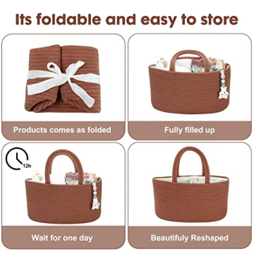 Chic Baby Diaper Caddy Organizer for Nursery Essentials