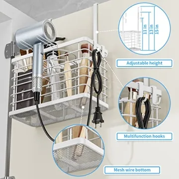 Stylish OVICAR Hair Dryer Holder 3-in-1 Organizer