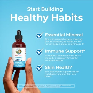 Liquid Ionic Zinc Supplement for Immune Support Vegan Gluten-Free