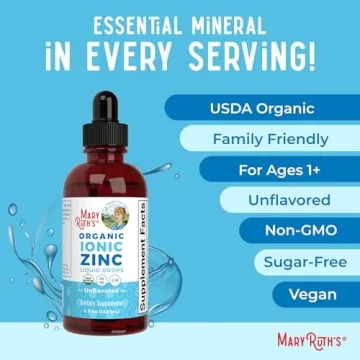 Liquid Ionic Zinc Supplement for Immune Support Vegan Gluten-Free