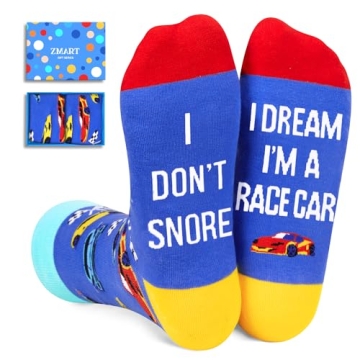 Zmart Funny Racing Car Gifts for Men & Teens - Cool Socks for Car Lovers