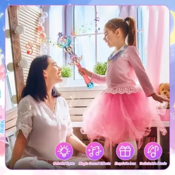 Skirfy Princess Magic Wand for Kids with Lights & Sound