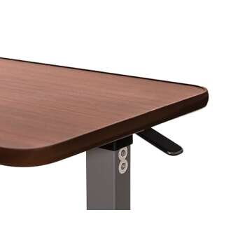 FSA/HSA Eligible, Vaunn Adjustable Overbed Bedside Table With Wheels (Hospital and Home Use)