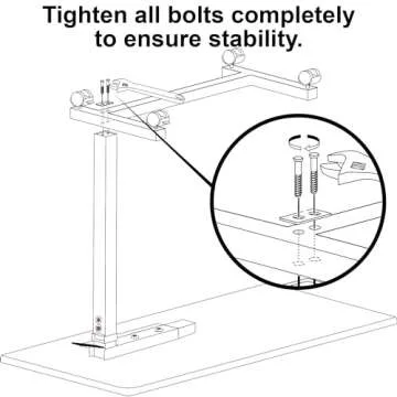 Vaunn Adjustable Overbed Table with Wheels for Home Use