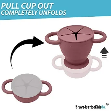 Snack Attack II Collapsible Silicone Snack Cup for Toddlers