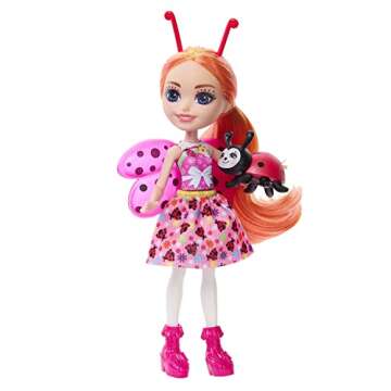 Enchantimals Ladybug Doll with Pet Waffle - Mattel