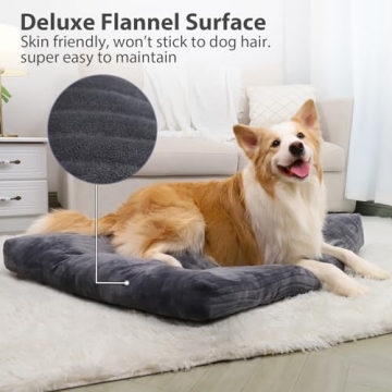 Washable Dog Crate Bed for Large Dogs Fluffy Comfy
