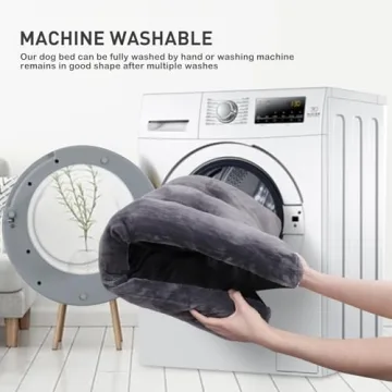 Washable Dog Crate Bed for Large Dogs Fluffy Comfy