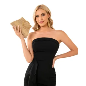 Elegant MOSSMON Crystal Clutch Handbag for Women Gold