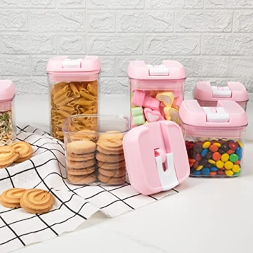 10-Piece BPA-Free Pink Airtight Food Storage Set