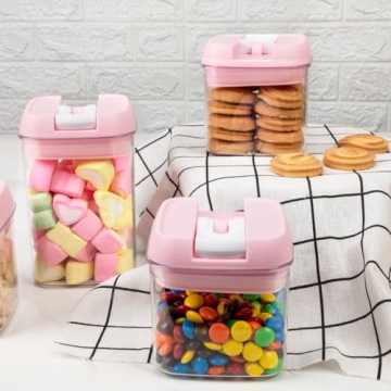10-Piece BPA-Free Pink Airtight Food Storage Set