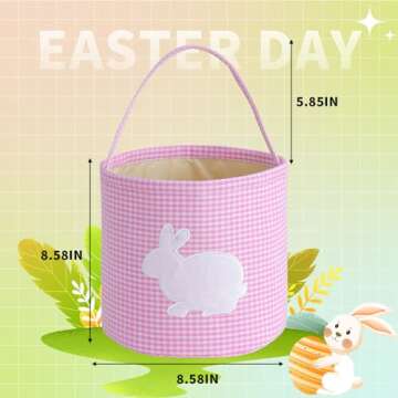 Enchanting EMBRUNIOICE Bunny Easter Basket for Every Occasion