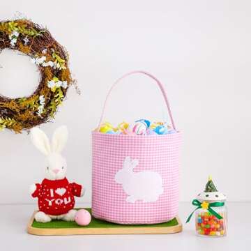 Enchanting EMBRUNIOICE Bunny Easter Basket for Every Occasion