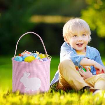 Enchanting EMBRUNIOICE Bunny Easter Basket for Every Occasion