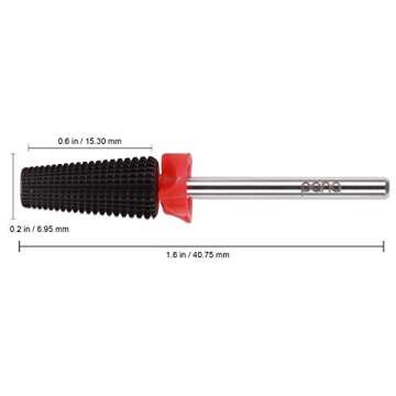 PANA Nail Carbide 5 in 1 Bit - Two Way Rotate use for Both Left and Right Handed - Fast remove Acryl...