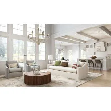 HomePlace Lighting 428501AD Greyson Urban/Industrial Vine-Style Round Chandelier, 12-Light 720 Total Watts, 40" H x 40" W, Aged Brass