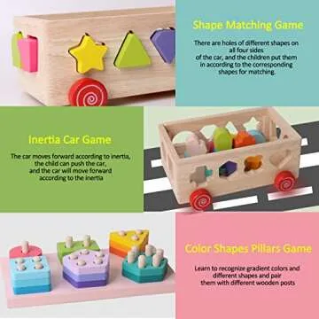 Montessori Shape Sorting Toys for Toddlers and Kids