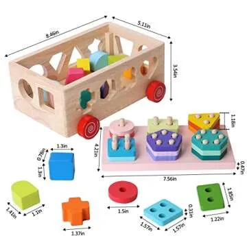 Montessori Shape Sorting Toys for Toddlers and Kids