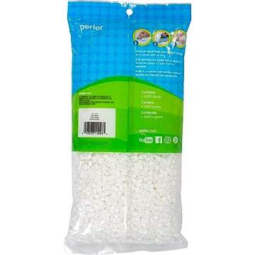 Perler Beads Fuse Beads for Crafts, 6000pcs, White