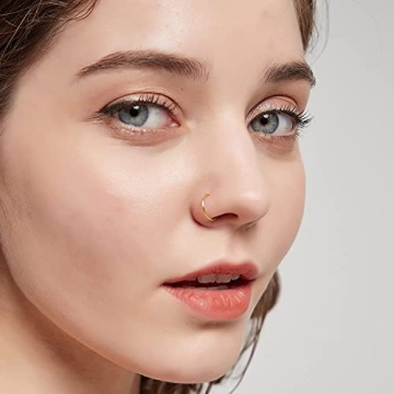 5mm 14k Gold Filled Nose Rings - Hypoallergenic Jewelry