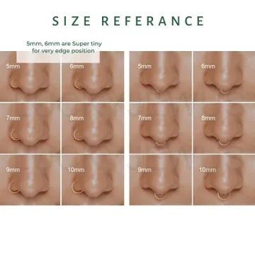 5mm 14k Gold Filled Nose Rings - Hypoallergenic Jewelry