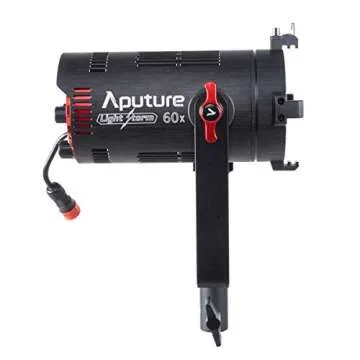 Aputure Light Storm 60x, 60W Bi-Color Adjustable LED Video Light, CRI 95+ TLCI 95+ 30000lux @1m, Support App Control, Built-in 9 Lighting FX, Support NP-F970 Battery, Includes Barn Doors