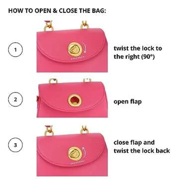 Scarleton Crossbody Bags for Women, Purses for Women, Satchel Shoulder Bag, Lightweight Gold Chain Crossbody Bag Purse, H210612 - Rose