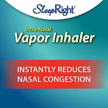 SleepRight Intra-Nasal Vapor Inhaler – Congestion Reducer for Better Sleep