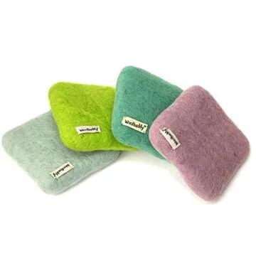 Woolbuddy Needle Felting Pad - Durable Wool Mat for Craft Projects, Foam Alternative, 6"x6"x1.5" (Teal)