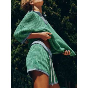 Tankaneo Women's Cozy Oversized Sweater Set - Relax in Style