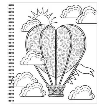 Large Print Easy Color & Frame - Stress Free Coloring Book
