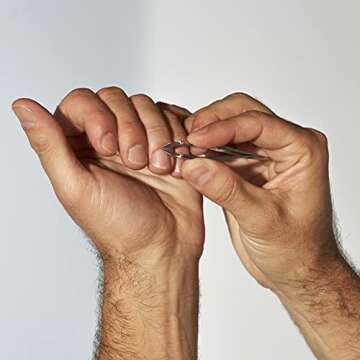 Tweezerman Men's Mini Hangnail Squeeze Snip Nipper, Silver