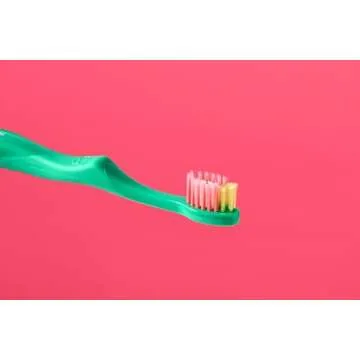 The Twelve Step3 Kids Toothbrush Vivid - Soft Bristles for Boys & Girls Ages 3+ - 12-Pack Rainbow Brushes (Monthly Replacement Reminder) (Triple Section Design) for Children’s Teeth