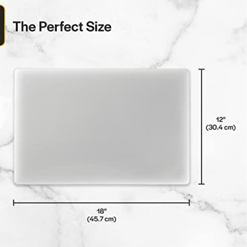 Commercial Grade Plastic Cutting Board - Dishwasher Safe & Durable