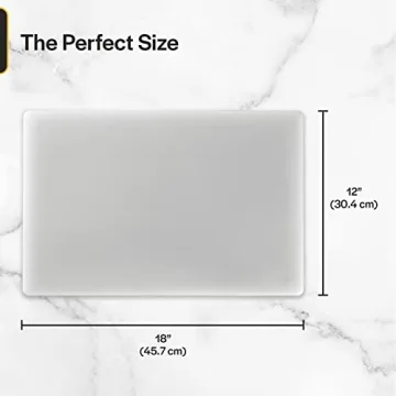 Commercial Grade Plastic Cutting Board - Dishwasher Safe & Durable