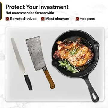 Commercial Grade Plastic Cutting Board - Dishwasher Safe & Durable