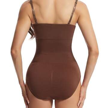 J-pone Black Bodysuit Women Tummy Control Shapewear Seamless Sculpting Thong 3 Piece Body Shaper Plu...