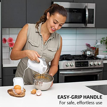 OVENTE 5 Speed Electric Hand Mixer for Baking