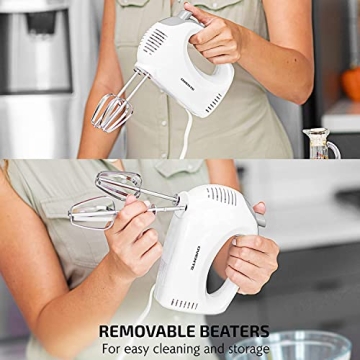 OVENTE 5 Speed Electric Hand Mixer for Baking